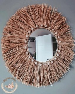 Zvonkohra do záhrady - Zrkadlo v štýle BOHO